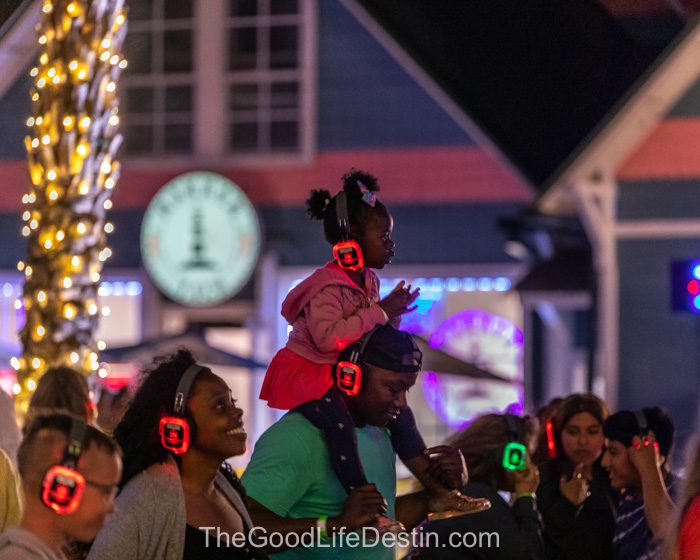 Silent Disco event in March and April in Destin