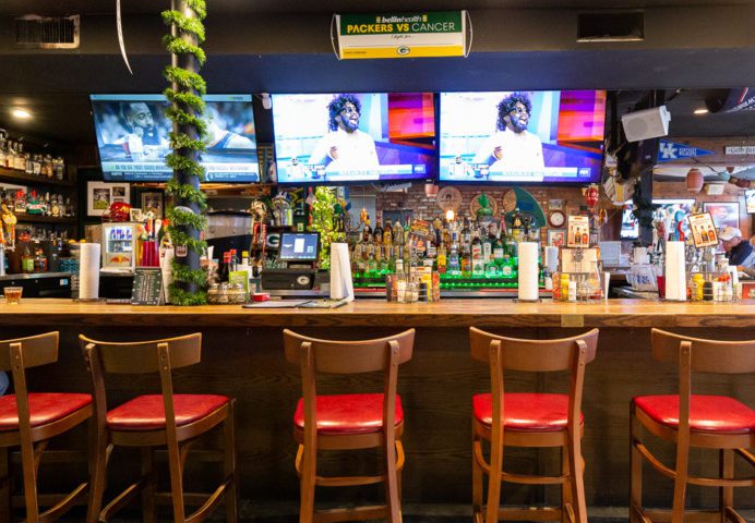 TVs at the bar with football games on in destin