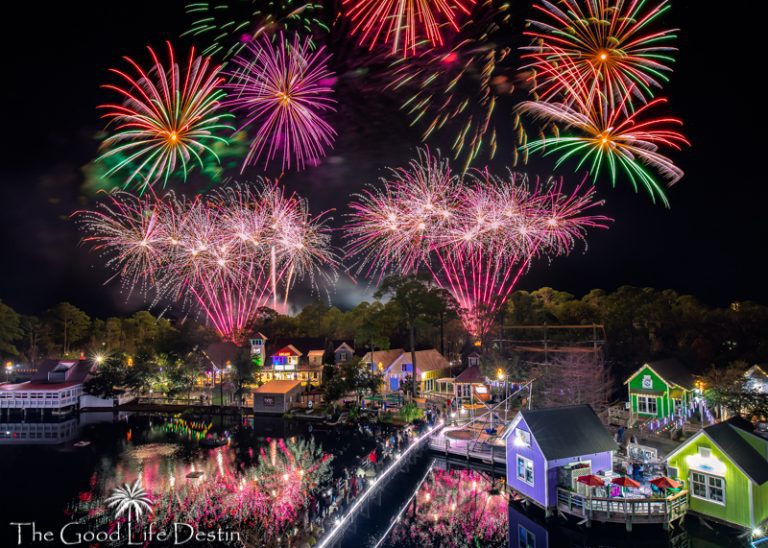 Where to Watch the Baytowne Wharf Fireworks - The Good Life Destin