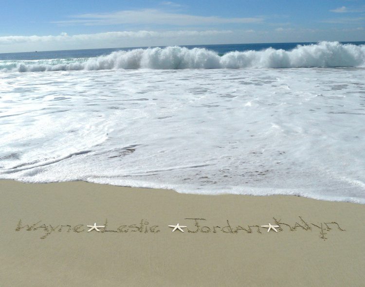 Names in the Sand Destin Beach