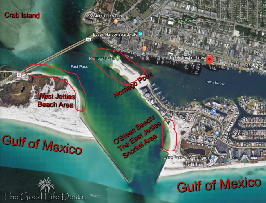 East Pass Beach Areas Destin The Good Life Destin