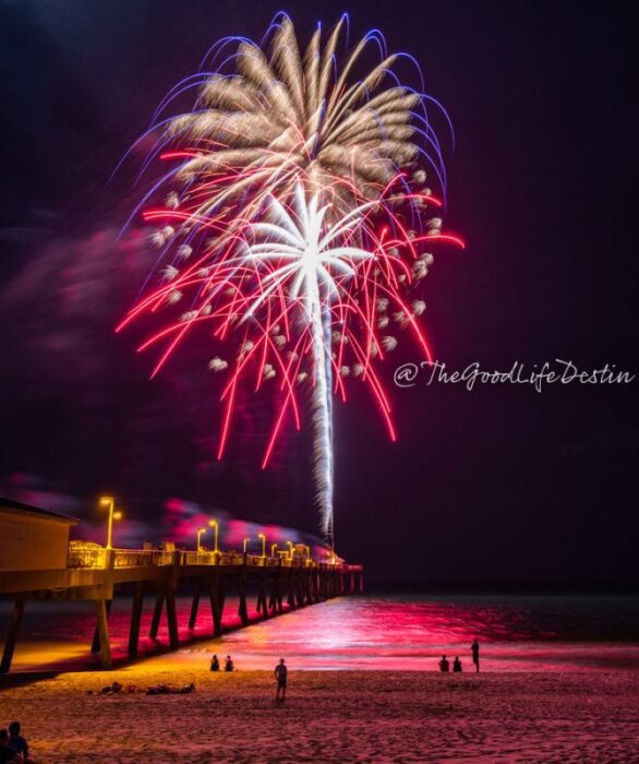 New Year's Eve Fireworks at the Okaloosa Island Pier