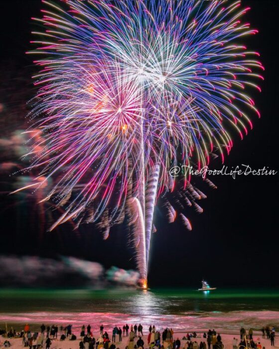New Year's Eve Fireworks in Seaside Florida