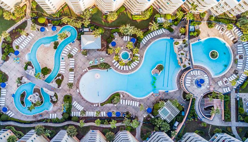 waterscape resort pool and beach okaloosa island and destin best pools
