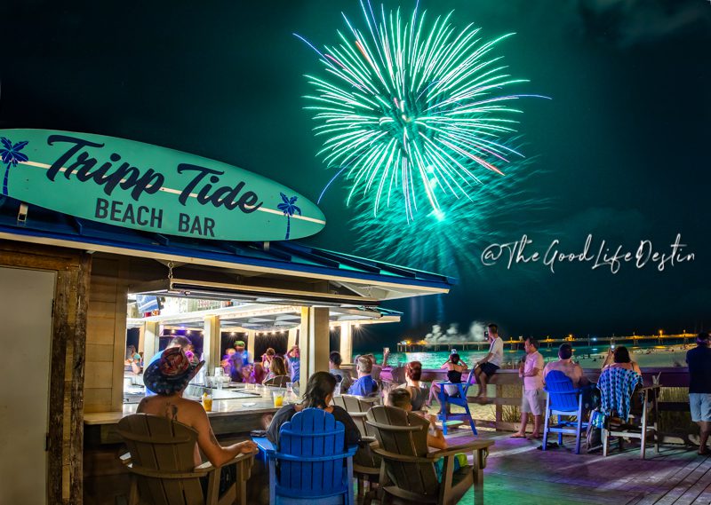 The Boardwalk Fireworks from Tripp Tide Beach Bar