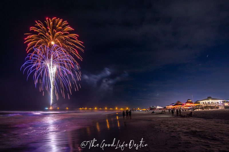 The Boardwalk Fireworks from the Island Hotel