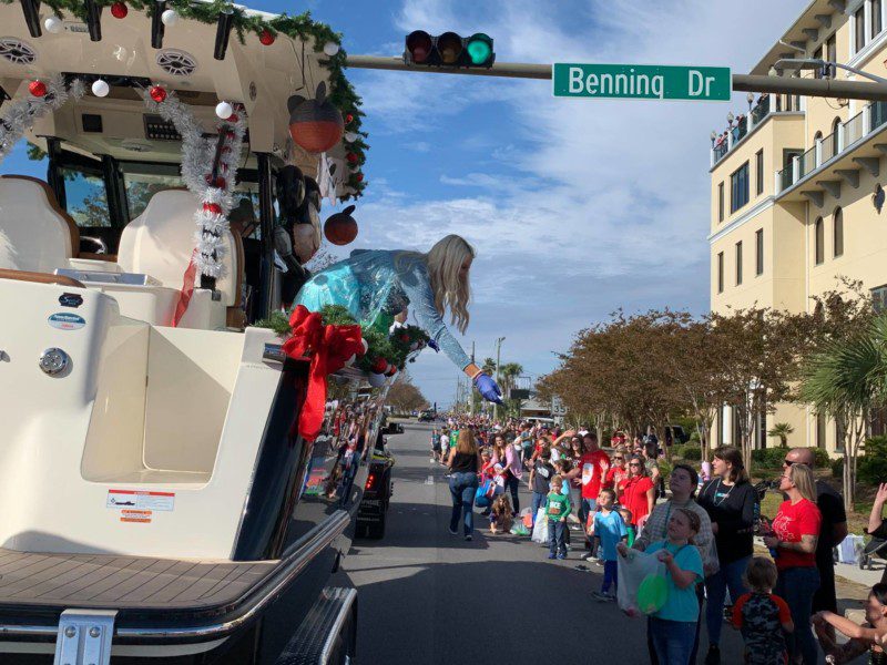 Boat in the Christmas Parade