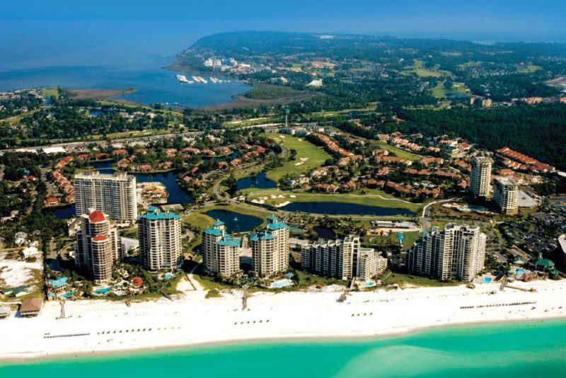 Aerial view of Sandestin Golf and Beach Resort