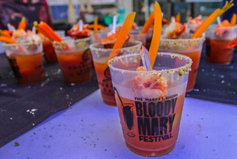 Bloody Mary at the market shops in October in destin
