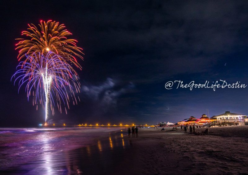 Boardwalk Fireworks on Okaloosa Island New Year's Eve