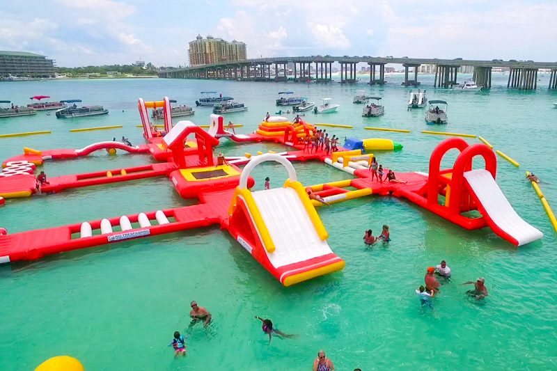 Inflatable Water Park at Crab Island