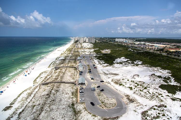 aerial view of Henderson Beach State Park Destin