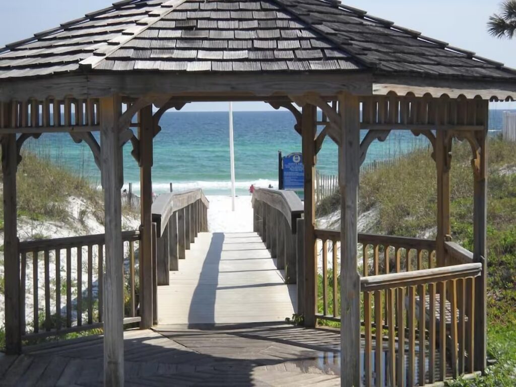 Gazebo at Pompano Street Beach Access in Destin Florida
