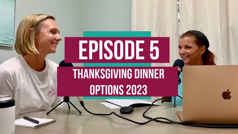 The Good Life Destin Podcast hosts talking about Thanksgiving in Destin